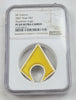 Niue 2 Dollars 2021 DC Comics Aquaman Logo Emblem 1 oz silver proof Graded NGC