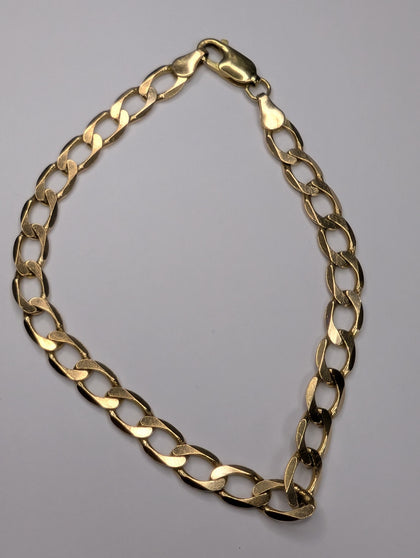 9ct gold curb bracelet