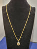 22ct Yellow Gold Necklace with Pendant - 18.5" - 7.56g