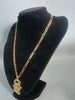 9ct/22ct GOLD NECKLACE with a 1982 HALF/SOVEREINE PENDANT 22.6G 18'' in Length (18.6G 9ct-4G 22ct) HM