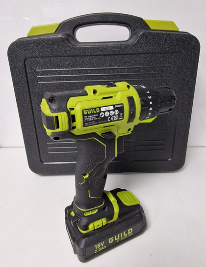 Guild 18V Cordless Impact Drill with 100 Accessories - 2.0Ah