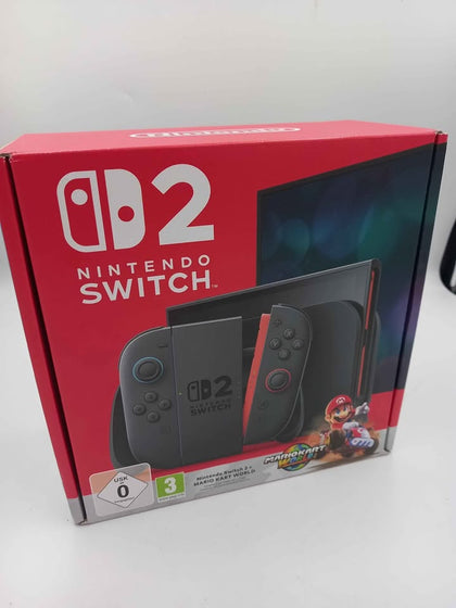 Nintendo Switch 2 256GB Black Joy Con 2 Mario Kart World Bundle *SEALED*