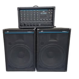 Peavy Eurosys 3 Speakers AND Peavey XR-600E powered mixer ***COLLECTION ONLY***