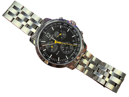TISSOT PRC 200 T114.417.11.057.00 STEEL BLACK GENTS CHRONOGRAPH WATCH
