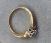 9ct Gold Diamond Ring Size "J"