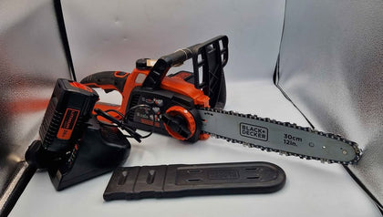 Black & Decker GKC3630L20 Cordless 36v 30cm Chainsaw With 1x 2.0AH Battery & Charger