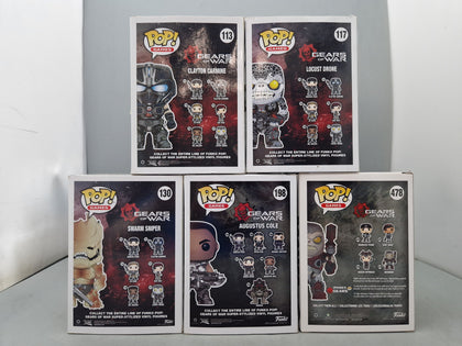 Gears Of War Pop Figure Job Lot - 5 Pops.