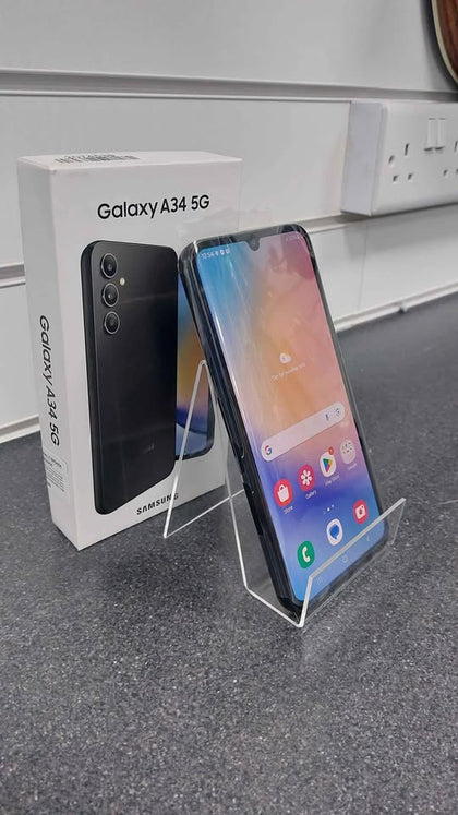 PRE OWNED, SAMSUNG GALAXY A35, 5G, DUAL SIM, (8GB+256GB), AWSOME GRAPHITE, BOXED