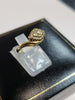 18ct Yellow Gold and Diamond Ring (0.125ct) - Size L/M - 3.35g Total