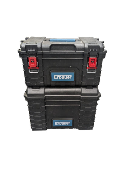 Erbauer CONNECX Stackable Wheeled Tool Box Set 2pcs