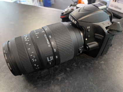 Nikon D3200 DSLR Camera & Sigma  70-300mm Lens