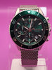HUGO BOSS HB1513905 Admiral Green Dial Stainless Chrono Mens Watch