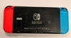 Nintendo switch console red and blue joycons
