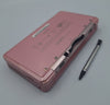 Nintendo 3DS Console coral pink handheld console with original charger, boxed and pen