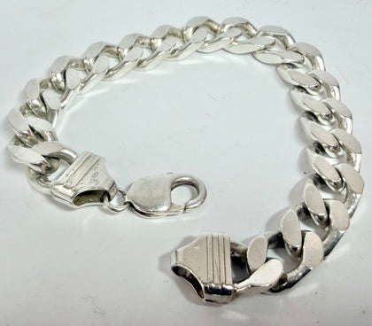 925 Sterling Silver Curb Bracelet 9