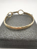 9CT Solid Gold Twist Bangle 33.05G, 375 Hallmarked & Stamped, Width: 3" Width (7.5cm) - Boxed