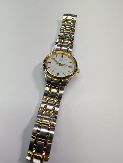 Ladies Citizen Eco Drive gold/silver Watch Boxed