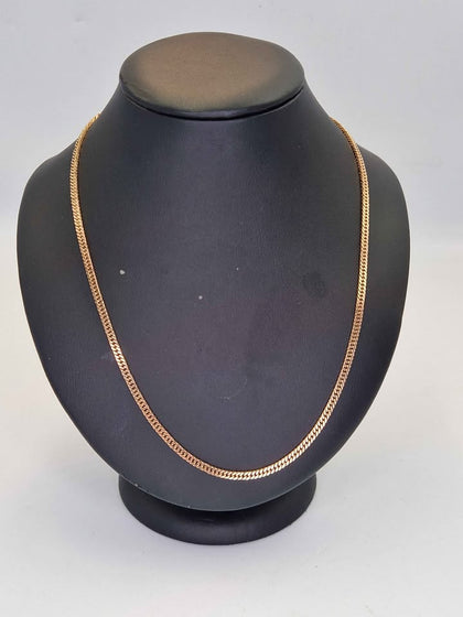 9ct Yellow Gold Curb Chain Necklace - 18