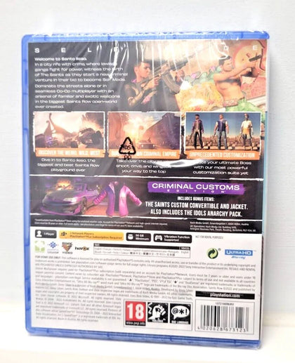 Saints Row Criminal Customs Edition PS5 Playstation 5. Video Games. 4020628673123..