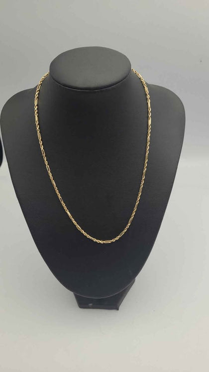 9ct Yellow Gold Milano Rope Chain Necklace - 3.12 Grams - 18