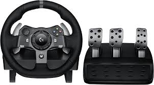 Logitec G920 Racing Wheel - Pedals & gear shifter + Boxed