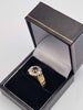 18ct Yellow Gold Ladies CZ Stone Cluster Ring - Size R - 6.60 Grams