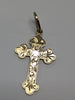 9CT GOLD PATTERNED CROSS PENDANT PRESTON STORE