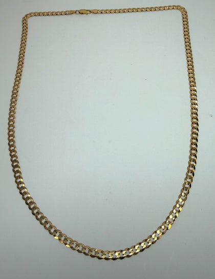 9ct gold curb chain 24