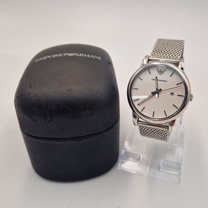 Emporio Armani Classic white face mens watch AR1812 in original box