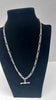 925 Sterling Silver 3-In-1 Figaro Chain Necklace - 31.26 Grams - 20" Long