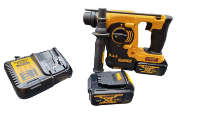 DEWALT SDS CORDLESS 18V HAMMER DRILL WITH 2 BATTERIES CHARGER & CASE