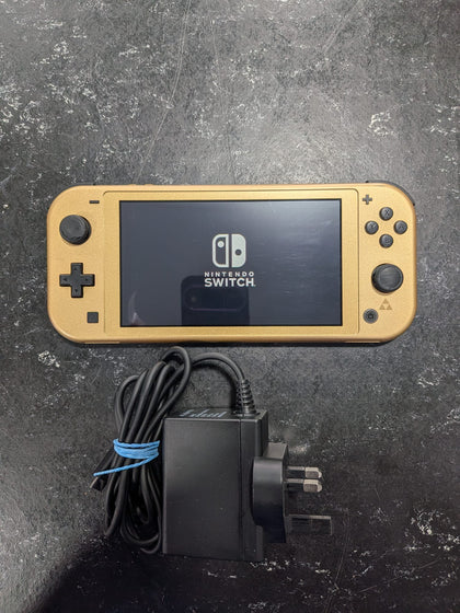 Switch Lite Zelda Edition Gold + 3rd Party Charger