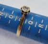 9ct Gold Diamond Ring Size P1/2
