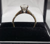 9ct Yellow And White Gold Ring With cubic zirconia Stones - 1.5G - Size M. Hallmarked