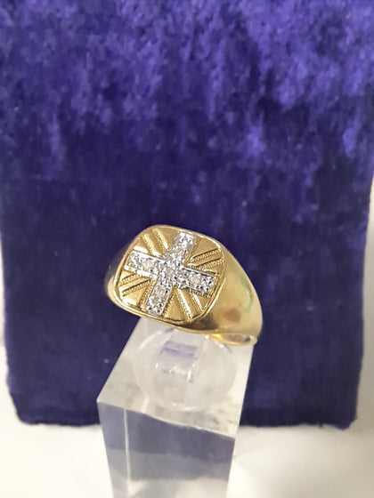 9ct Gold DIA Ring - 3.40g - Size T - Great Yarmouth