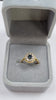 18ct Gold Diamond & Sapphire Ring Size L 1/2