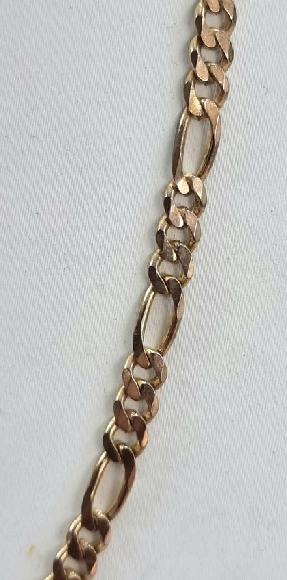 9ct Gold Figaro Chain 22