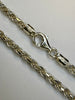 Brand New 925 Sterling Silver Rope Chain 20”