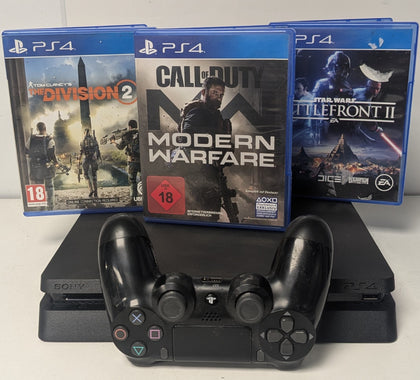 Sony Playstation 4 Slim Console 500GB & 3 Games