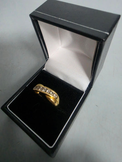 9CT Gold Ring With Green Stones 375 3.4G Price
