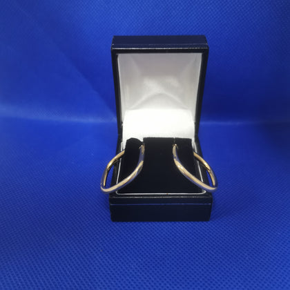 1.7G 9K  gold hoop EARRINGS hallmakred