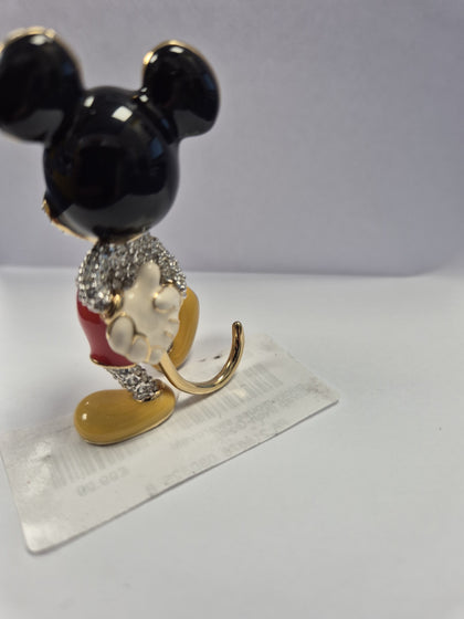 Mickey Mouse Jeweled Figurine by Arribas Collection Swarovski Crystals ,
