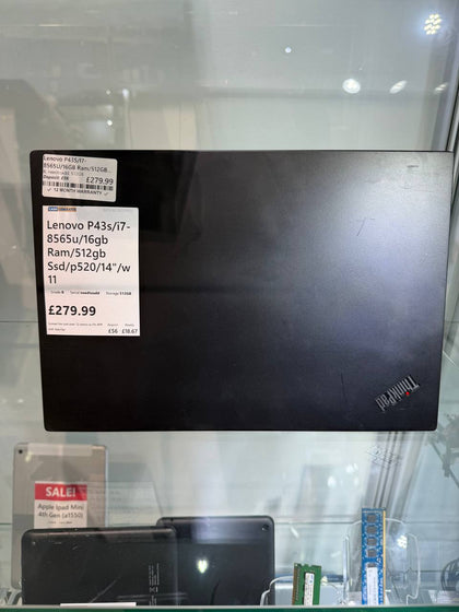 Lenovo P43S/i7-8565U/16GB Ram/512GB SSD/P520/14