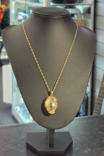 9ct Gold 18” Necklace + Locket