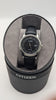 Citizen Eco-Drive Dress Mens Black Leather Strap Watch J810-A12NM02 BLACK