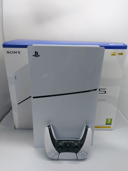 Sony Playstation 5 Slim 1TB Console - Disc Edition - Boxed With White Controller