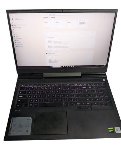 Dell G7 7500 - I7-10750h2.6ghz - 32gb Ram 1tb Ssd - Nvidia gtx 1660ti