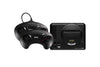 Sega Megadrive Retro Console + 2x Black Original Black Controller