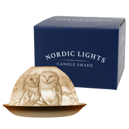 Nordic Lights Owls Candle Shade / Tealight Holder.