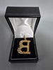 9ct Gold B Pendent 375 4.5G 40mm in length £200